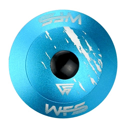 WFS NV.28 1 Inch CNC Alloy Threadless Headset with Top Cap , Blue - Picture 2 of 7