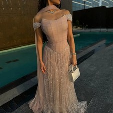 Beads New in Dresses for Special Occasions Prom Dress Customized Pink Evening