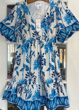 Lilly Pulitzer Kentlee Dress Swayin in the Breeze Coconut Size 10 NWT 05116B 