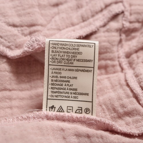 BB Dakota Lightweight Gauze Cotton Zip Bomber Jacket Adjustable Hem Pink Size M - Picture 9 of 10