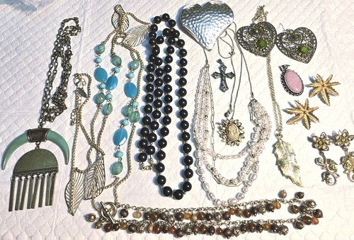 Vtg Signed Designer Jewelry Lot Monet Crown TRIFARI Diamonds - Image 1