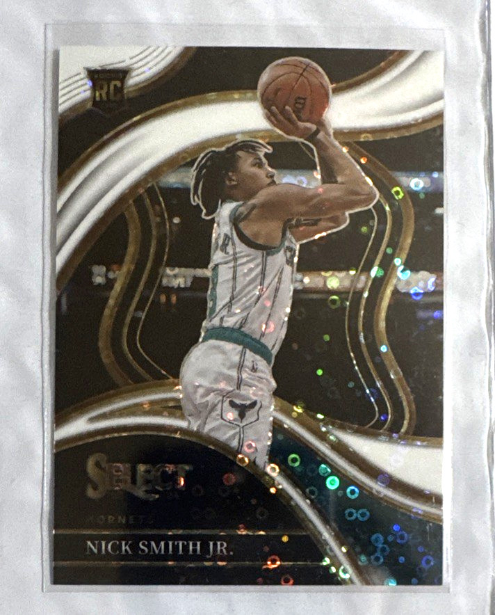 2023 Panini Select Courtside White Disco Prizm /75 Nick Smith Jr. #293 Rookie RC
