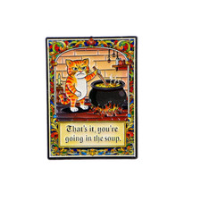 Funny Cat Enamel Pin Cartoon Brooch Lapel Pins Badge on Backpack Clothing