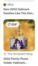 Hallmark Keepsake Family Photo ORNAMENT "Families Like This Don't Grow On Trees"