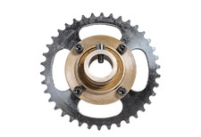 Sprocket drive gear chain wheel 420 41T 4 hole w Free ratchet Hub 5/8" adapter