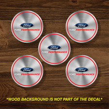 Ford Performance Wheel Center Cap Overlay X5 Vinyl Decal Sticker