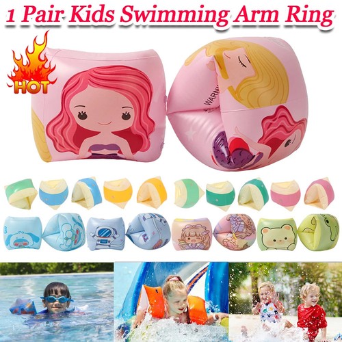 Inflatable Swim Arm Bands for Kids - PVC Pool Float Sleeves & Water Play Rings