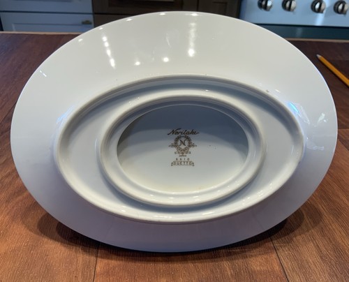 Noritake JAPÓN 6610 'Duetto' China *NUNCA USADO* Gravy Bowl con plato 8x3” - Imagen 6 de 8