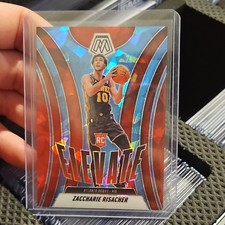 Panini Mosaic Zaccharie Risacher Ice Mosaic Prizm Serial /125 #213 Hawks 2024-25