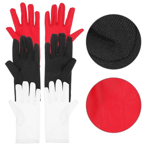 3 Paar Schmuck Handschuhe Miss Man zur Inspektion elastisch Etikette - Bild 8 von 12