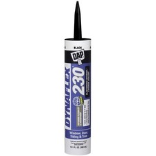 DAP DYNAFLEX 230 Premium Elastomeric Interior/Exterior Sealant: 10.1 fl oz. Blac