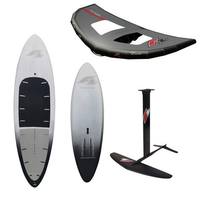 F2 Set Foilboard Lightning Weiss 145L + Alu Foil 2400 + Wing 5qm
