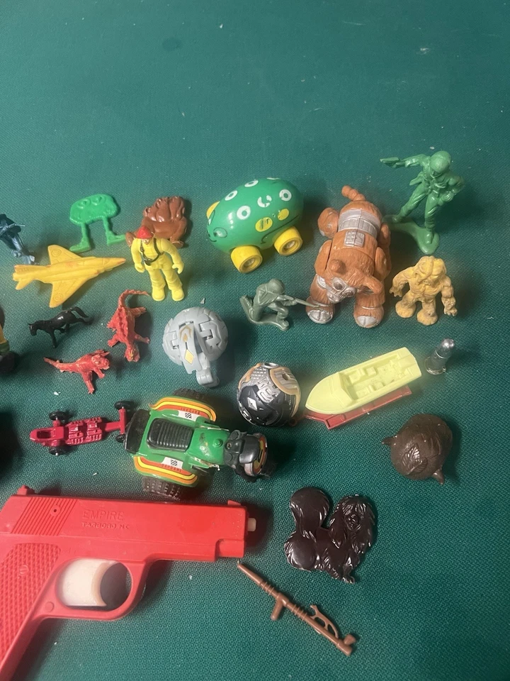 Vintage Kids Meal Toy Lot Cereal Box Figurines And toys 80s - Image 2 of 4