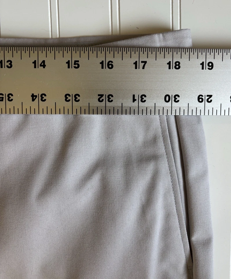 Новый винтажный 90-х светло-серый платье брюки chino гольф прямые штанины хлопок 36 x 33 - Изображение 2 из 4