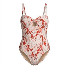Old Navy Womens Plus 3X Tropical Pineapple Cut-Out One Piece Swimsuit - IW