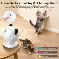 Laser Cat Toys Indoor Cats Truly Random Trjajectory Suction Cup Design Run Quiet