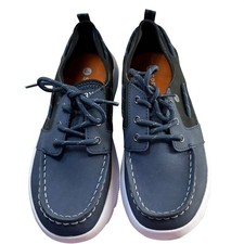 Sperry Kids Halyard Boat Shoes Navy Blue Black Sneakers Size 3M STS87258