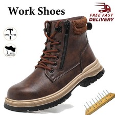 Waterproof Work Boots Mens Safety Shoes Steel Toe Botas De Trabajo Para Hombre