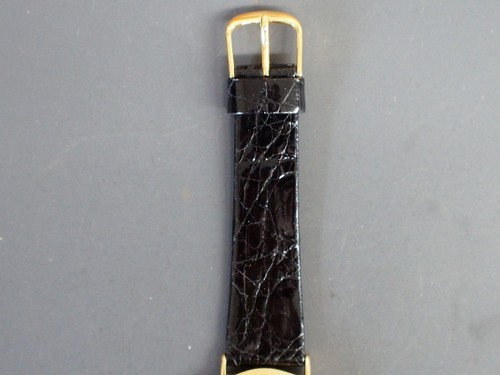 Rare Seiko Dolce 6020-5630 K14 Gold Quartz Watch Croc Strap Genta Style JAPAN JP - Picture 4 of 8