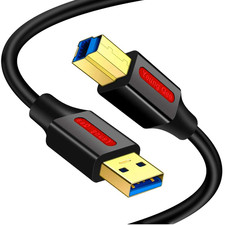 USB 3.0 Cable a Male to B Male 1 Ft,Superspeed USB 3.0 Type a to B Cable Compati