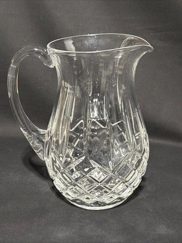 Waterford Lismore Large Pitcher 60 oz Vintage Crystal Signed Ireland Cut Glass