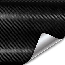 Xpo Black Carbon Fiber Car Wrap Vinyl Roll With Air Release Technology 4ft X 5ft