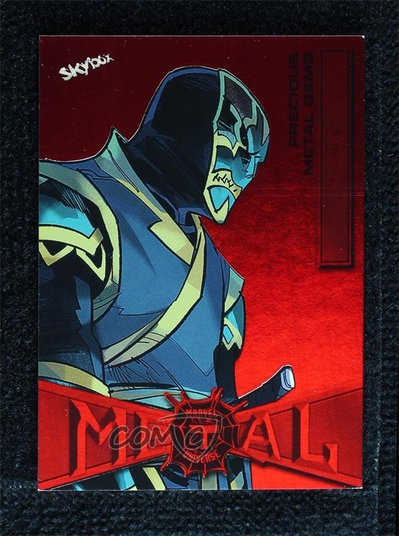 2022 Upper Deck Marvel Metal Universe Spider-Man PMG Red 70/100 Ronin #69 02ro