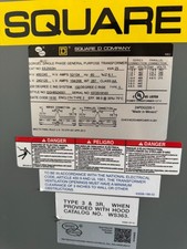 Square Transformer, DOE 2016, 25kVA, 1 phase, 240x480V primary, 120/240V seconda