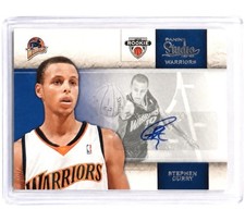 2009 STEPHEN CURRY ROOKIE AUTO PANINI STUDIO CARD RC SIGNED #129 AUTOGRAPH. rookie card picture