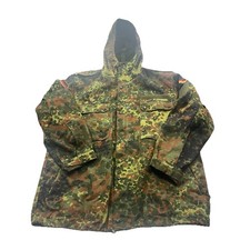 Vintage German Army Flecktarn Camo Field Parka Jacket 1993 Bundeswehr