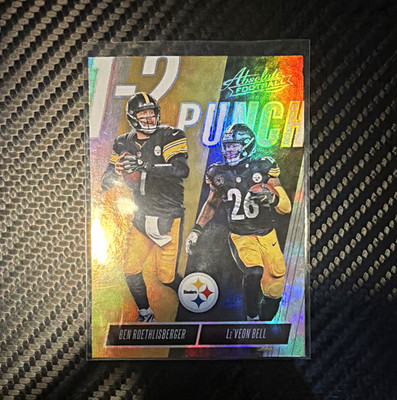 Panini 2018 Absolute Ben Roethlisberger Le'Veon Bell Steelers OTP-BL Insert