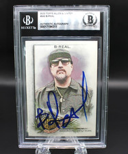 B-REAL CYPRESS HILL SIGNED 2022 TOPPS ALLEN & GINTER CARD BECKETT BAS SLABBED RC