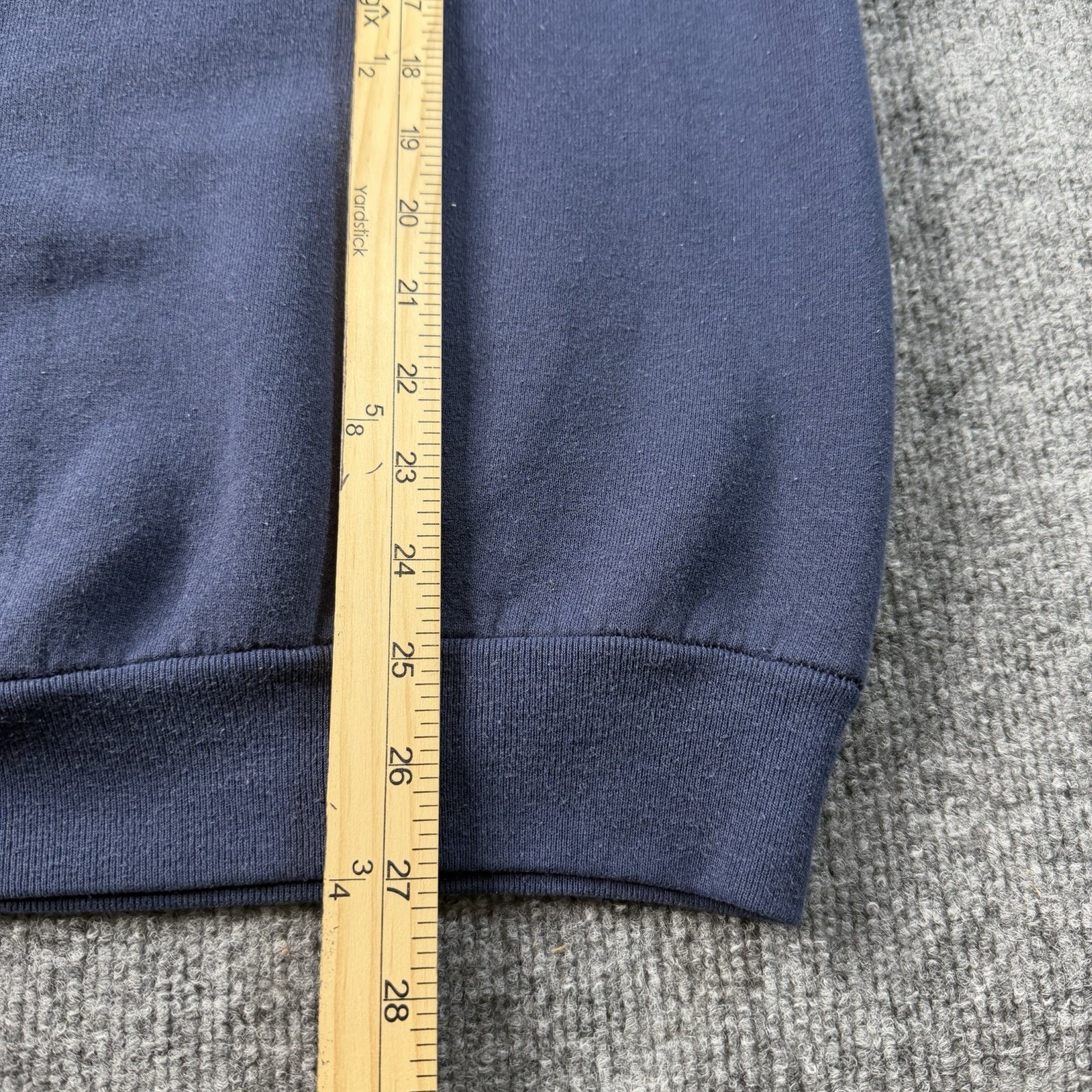 Vintage Gucci Boot Crewneck Crewneck Mens Large Blue Fleece Sweatshirt 90s USA thumbnail 7