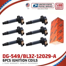 6PC DG549 Engine Ignition Coil Direct For Ford Lincoln Ecoboost For Motorcraft