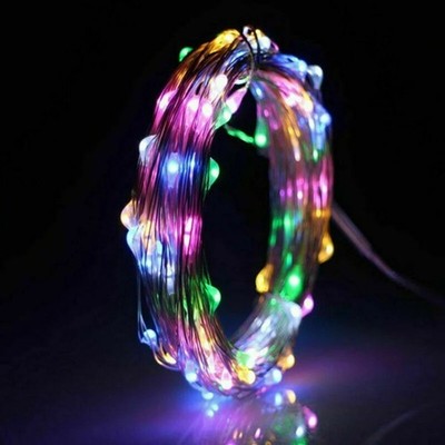 100 LED Fairy String Lights for Christmas Wedding Party Home Outdoor Decor Lamps