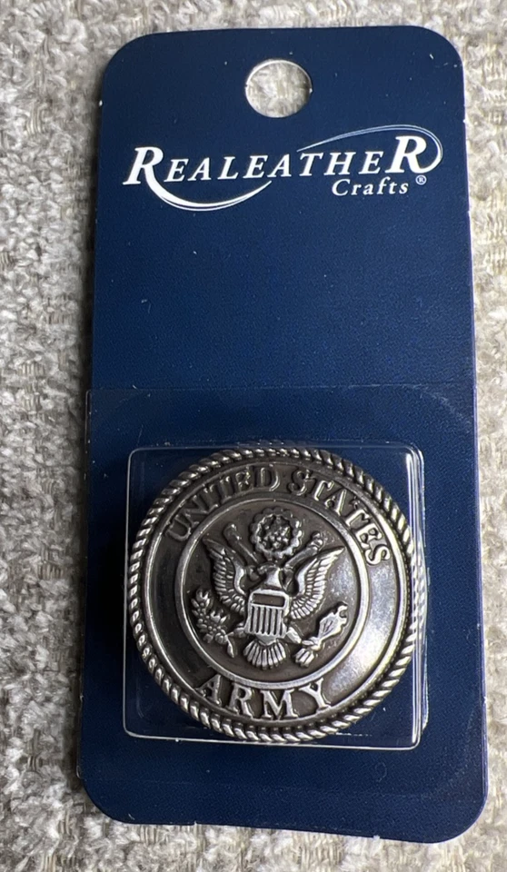 UNITED STATES ARMY Screw back Concho By Silver Creek Leather Co NEW - Image 3 of 3