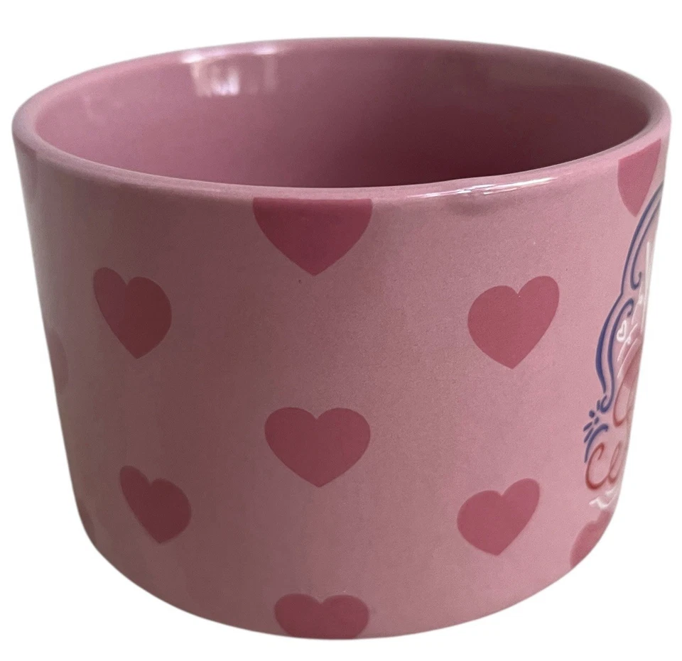 Taza Starbucks Japón San Valentín 2022 rosa apilable mango corazón 10 OZ nueva Foto 2 de 4