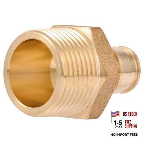 1/2 x 3/4 Inch Expansion MNPT Adapter for PEX-A Pipe, Brass 1/2 in. x 3/4 in.