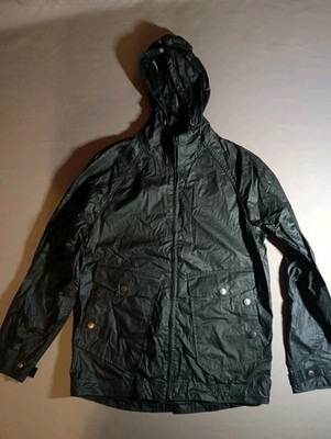 Burton Menswear London Men's Jacket Black Size S Small Hooded Lightweight Coat.