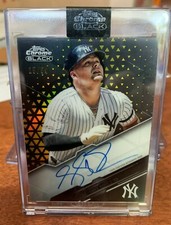 LUKE VOIT 15/50 Auto On Card Gold Parallel 2020 Topps Chrome Black YANKEES