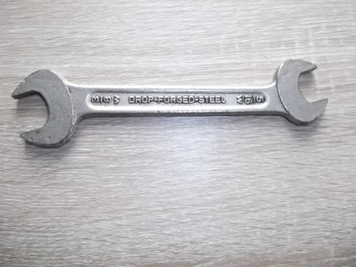 Vintage Special steel Drop forged 5/16w - 3/8w open ended spanner