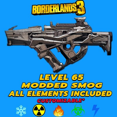 Playstatio XBox Borderlands 3 Modded Smog, All Elements Included