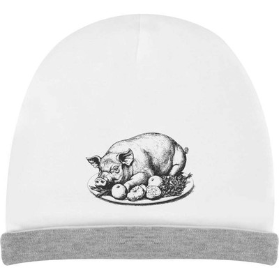 Slouch-Hut ''Gebratenes Schwein auf Tablett'' für Kinder (KH00033622)