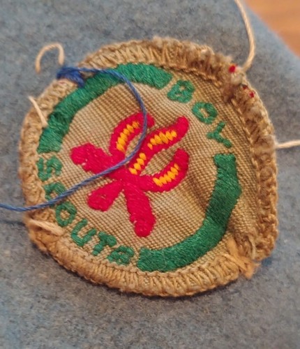 Vintage 1940s Boy Scout Beret w/ Patches - GREAT OLD PIECE!! - Picture 5 of 8