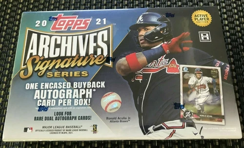 2021 Topps ARCHIVES SIGNATURE SERIES Baseball Hobby Box Free Priority Shipping