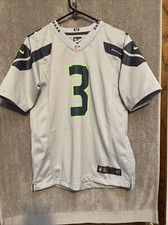 Seattle Seahawks Nike Russell Wilson NFL Wolf Gray Football Jersey Youth Sz L