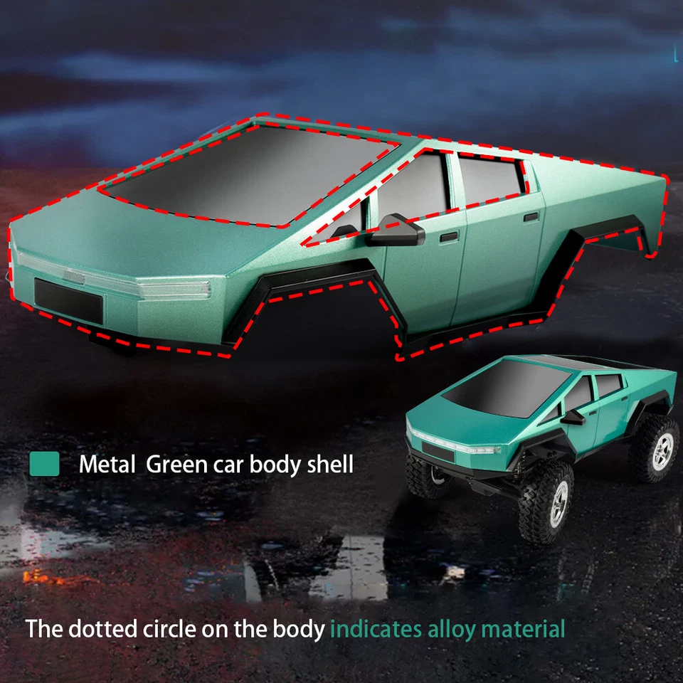 AUSTAR 1/18 Hard Body RC Car Shell Pickup Cover For 1/18 RC Crawler Car Parts - Image 4 of 4