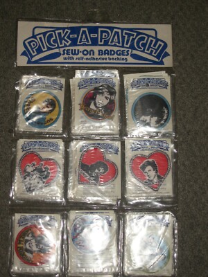 pick-a-patch vintage pop stars of the 80s M Jackson G Michael Duran S le Bon