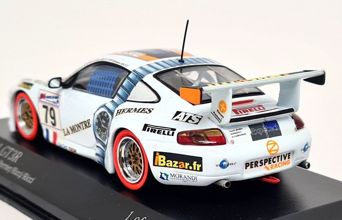 Miniature Porsche 911 GT3-R #80 - 24 Heures Du Mans 2000 - Minichamps 1/43, Jaune, Neuve