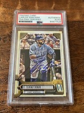 Carlos Santana IP Signed Gypsy Queen Card Psa Dna Coa Slab Autographed Mariners